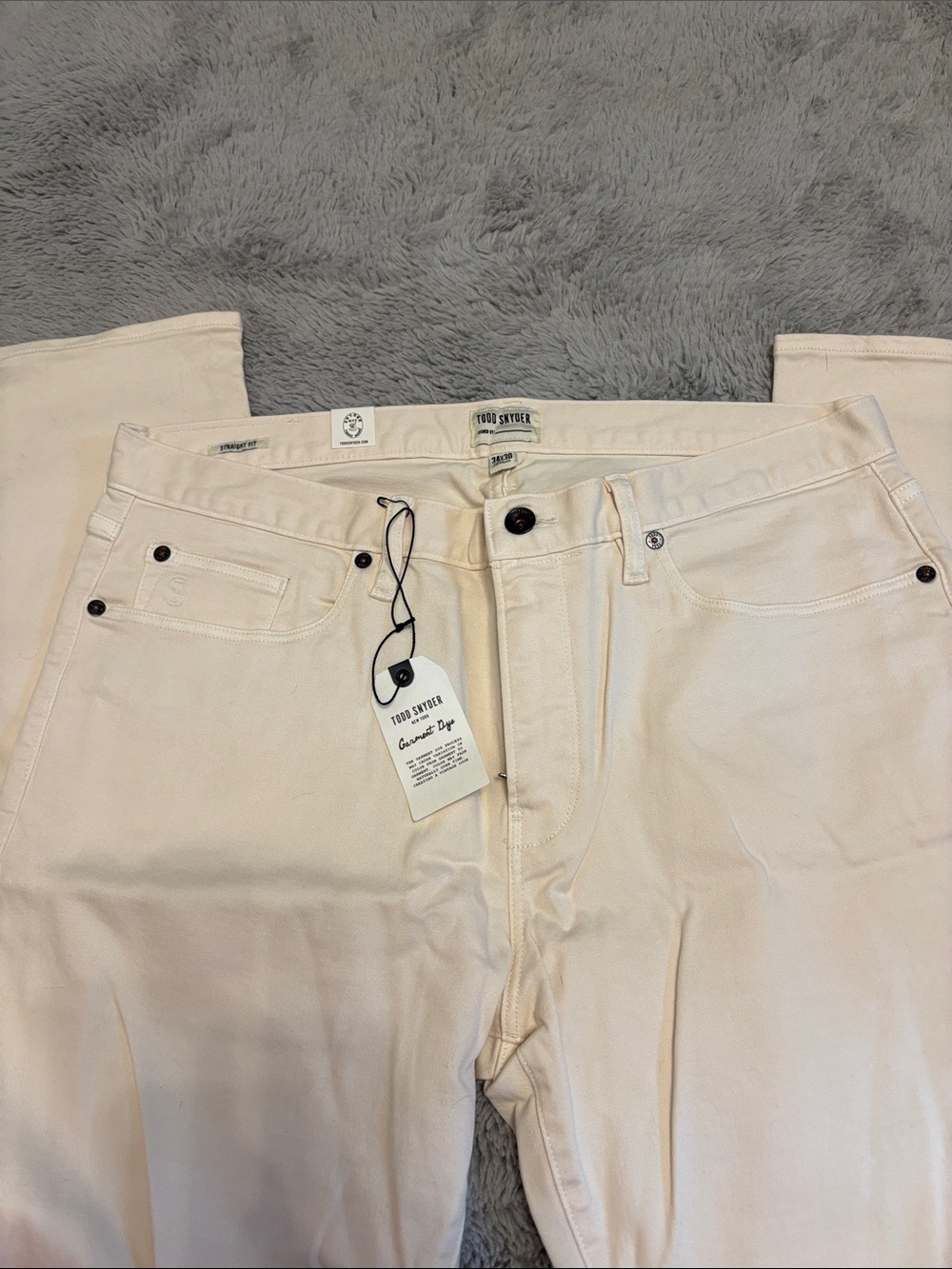 Todd Snyder Off-White Men’s Straight Pants